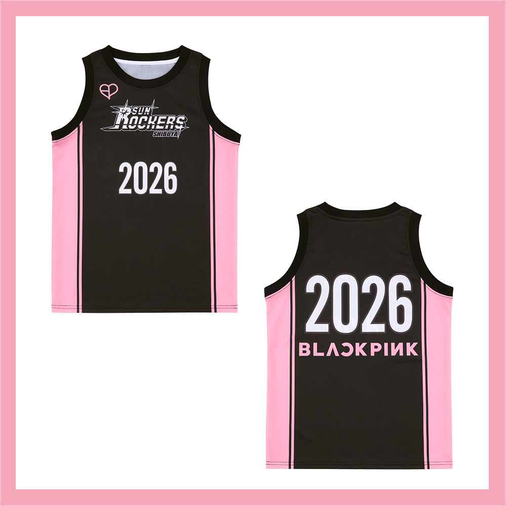 BLACKPINK &times; SUNROCKERS バスケシャツ 詳細画像 BLACK 2